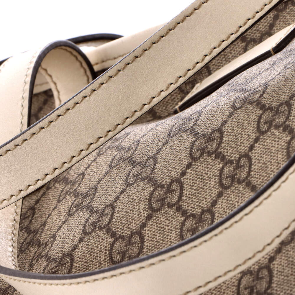 Gucci Plus Tote Gg Coated Canvas With #224266G13B - Picture 6 of 8